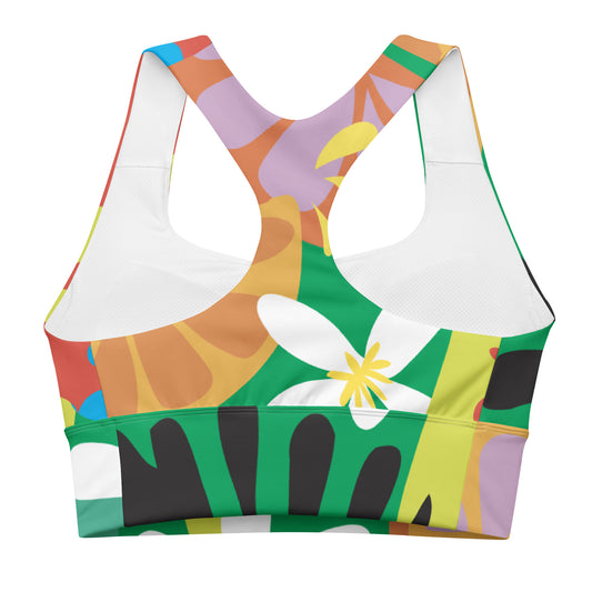 Orange Blossom Jam sports bra