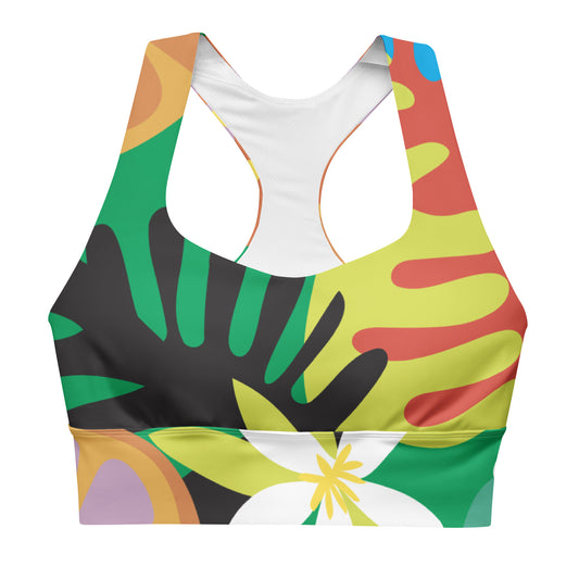 Orange Blossom Jam sports bra