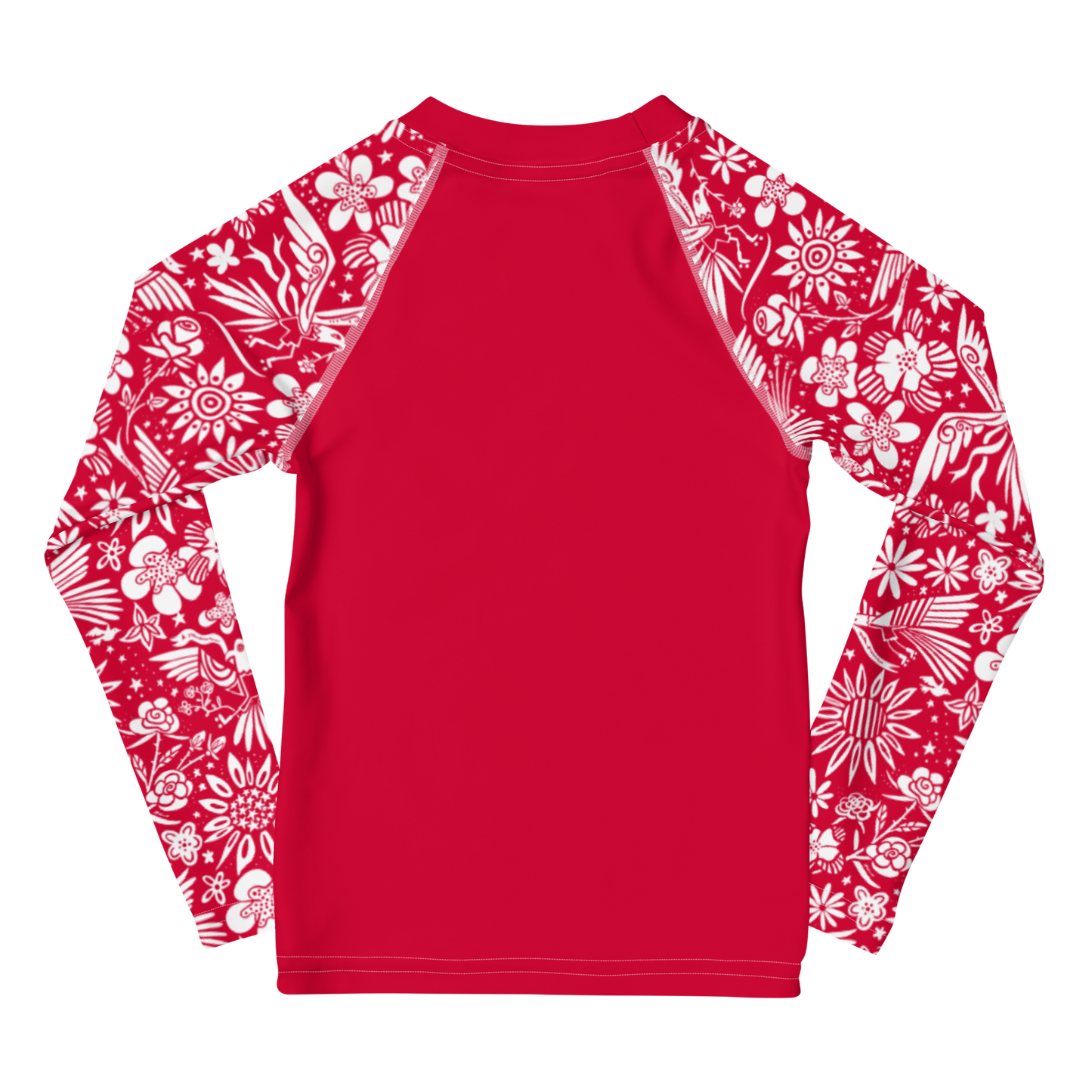 Free Birds Little Kids Rash Guard Red