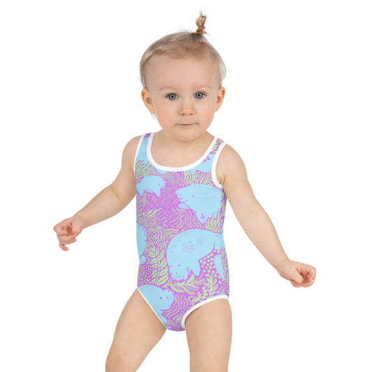 Grass is Life Little Kids Swimsuit