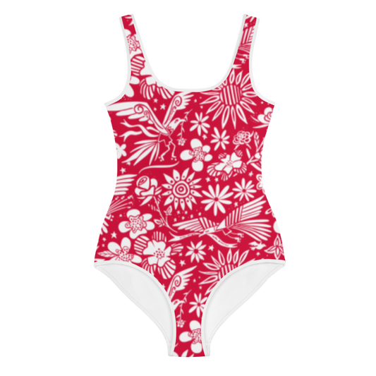 Free Birds Youth Swimsuit Red