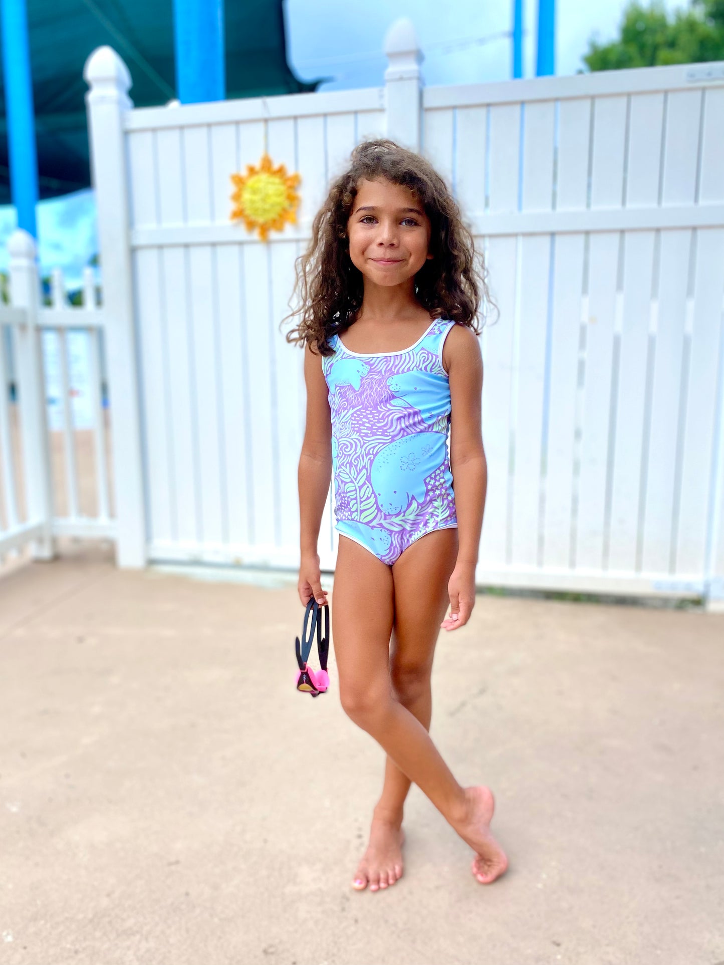 Grass is Life Little Kids Swimsuit